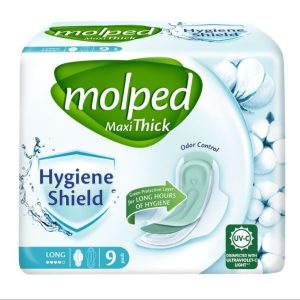 Molped Maxi Thick Hygiene Shield Pads – Long